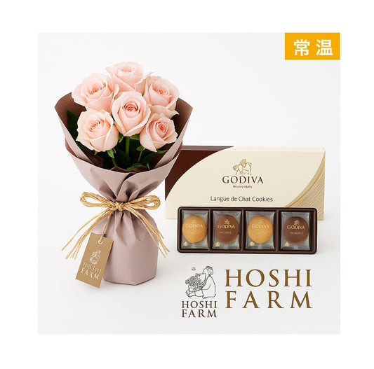 バラブーケスイートとゴディバラングドシャクッキーアソートメント